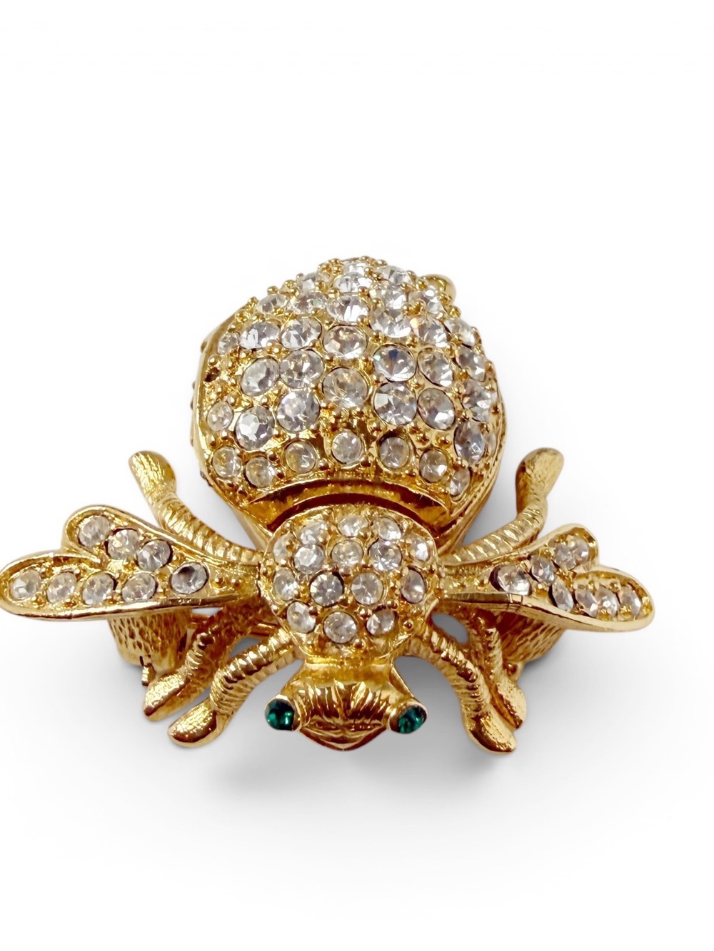 Vintage Joan Rivers Rhinestone Bumble Bee Brooch Watch NOT WORKING PARTS ONLY